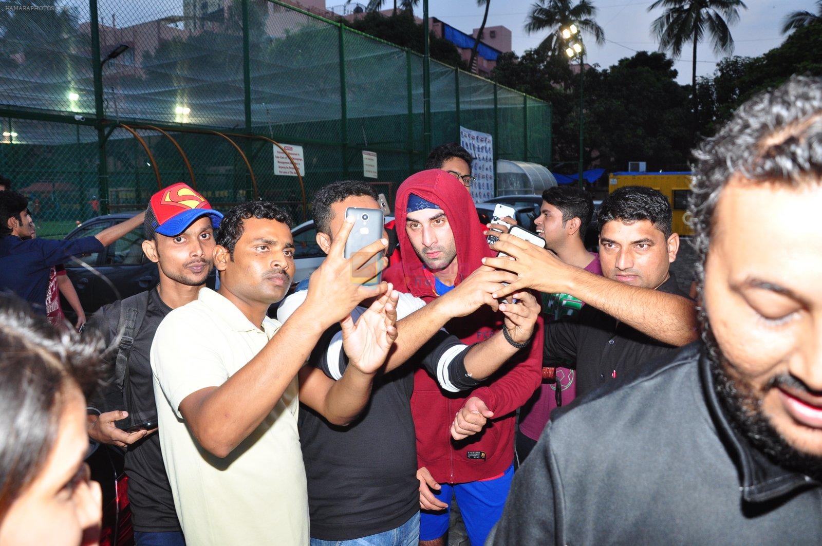 Ranbir Kapoor snapped at soccer match on 17th July 2016
