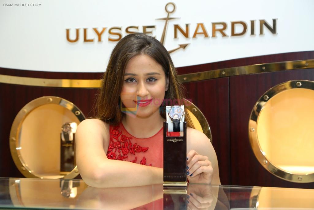 Simrath Juneja during the national launch of Anchor Tourbillon Watch from Ulysse Nardin Worth Rs.60 Lakhs on 17th July 2016