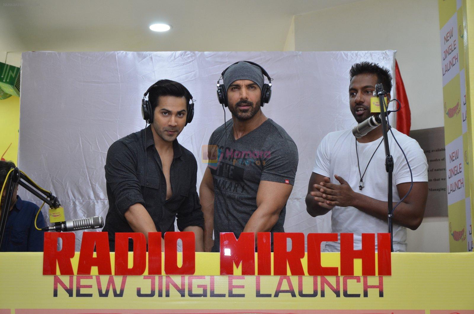 John Abraham, Varun Dhawan promote Dishoom on Radio Mirchi 98.3FM on 18th July 2016