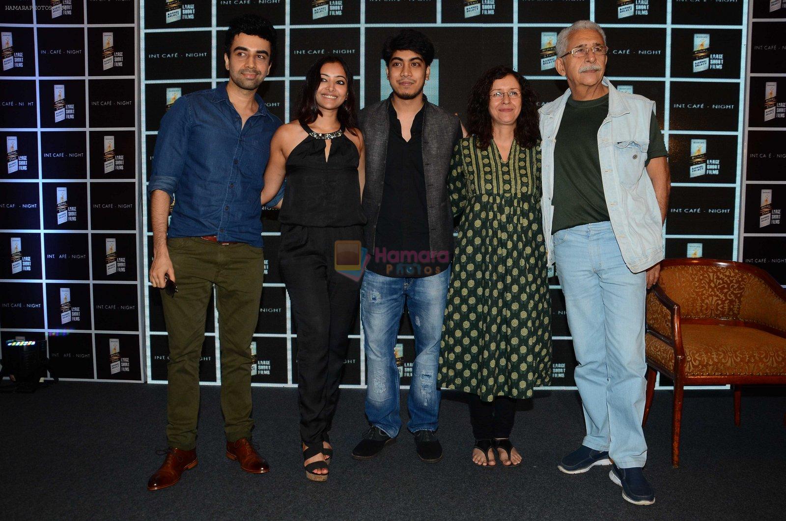 Shweta Prasad, Shernaz Patel, Naseeruddin Shah at Media interaction & screening of short film Interior Cafe - Night in Mumbai on 18th July 2016