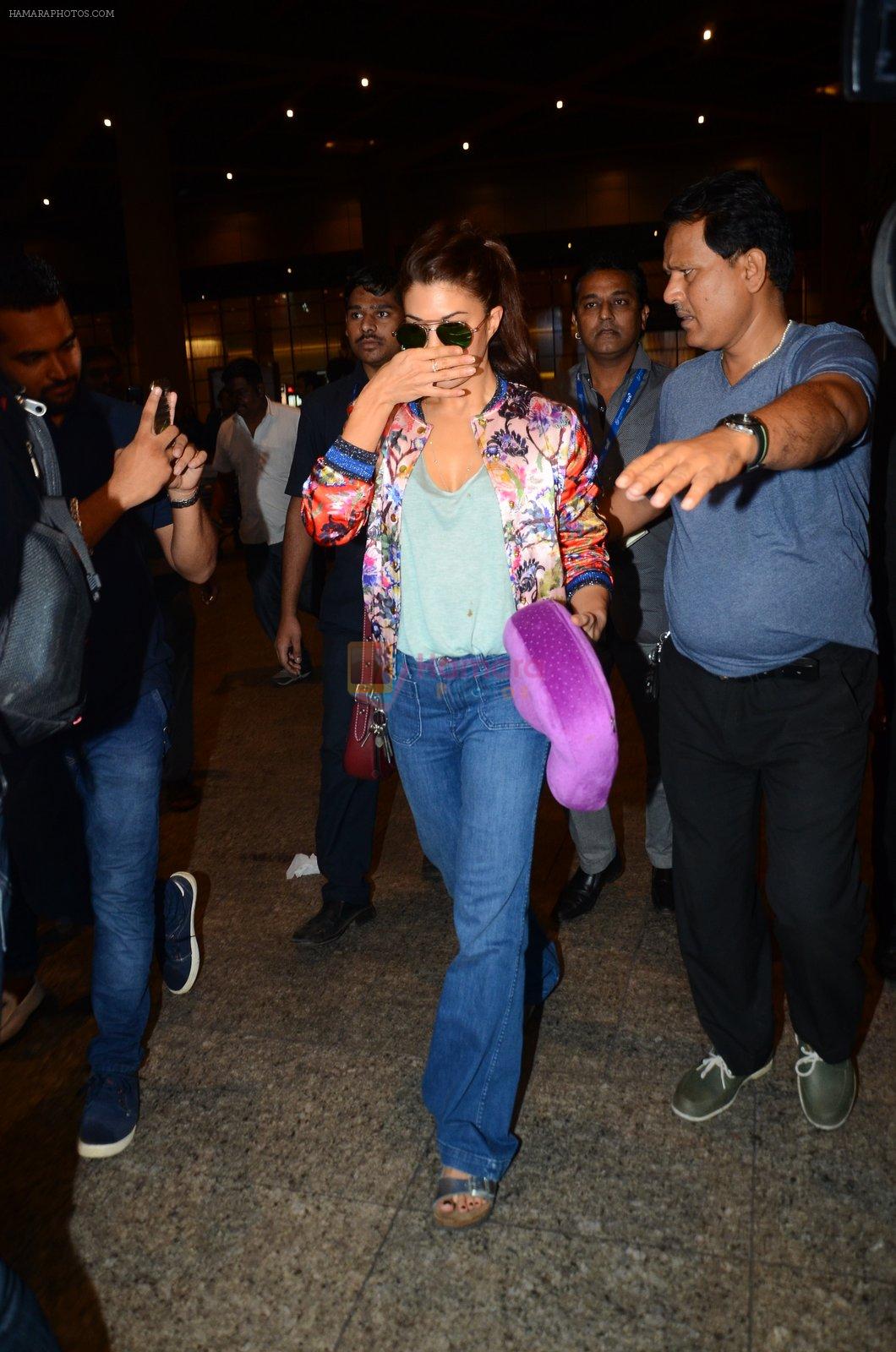 Jacqueline Fernandez snapped at airport on 19th July 2016