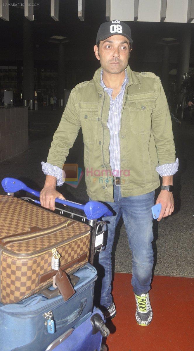 Bobby Deol snapped at airport on 20th July 2016