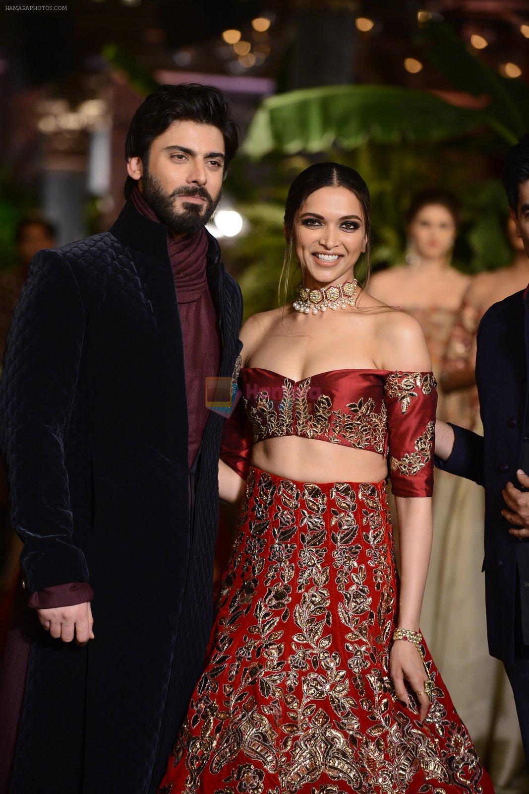 Fawad Khan, Deepika Padukone during the FDCI India Couture Week 2016 at the Taj Palace on July 21, 2016