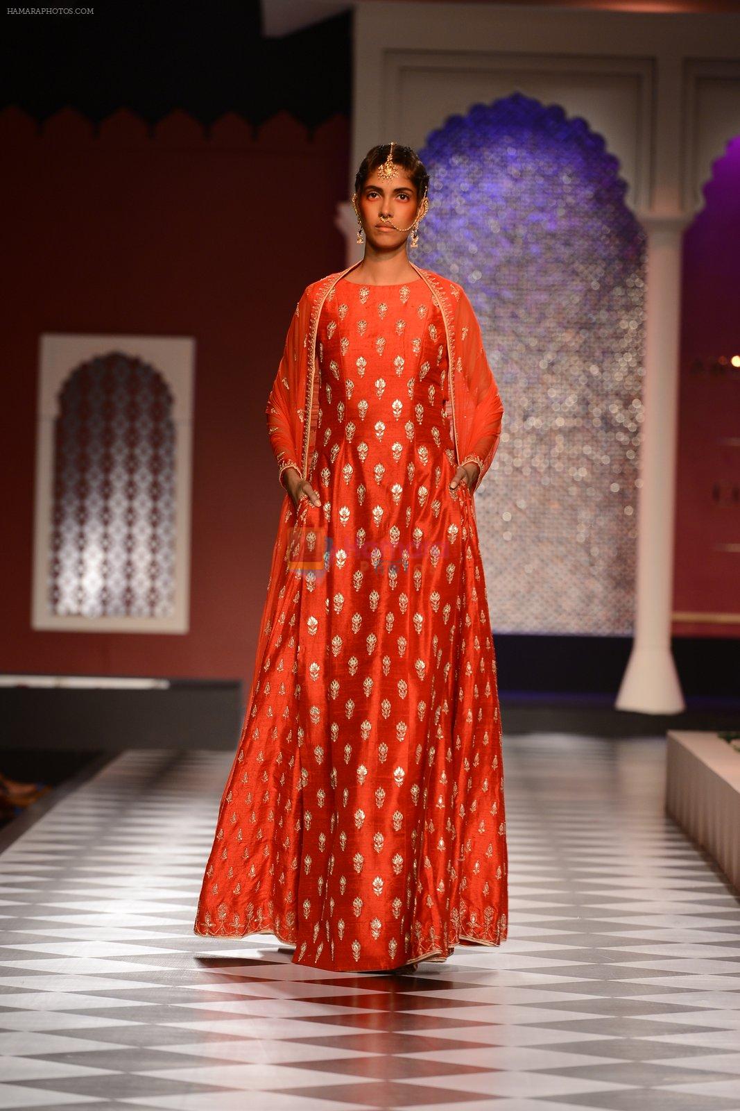 Model walk the ramp for Anita Dongre show at the FDCI India Couture Week 2016 on 21st July 2016