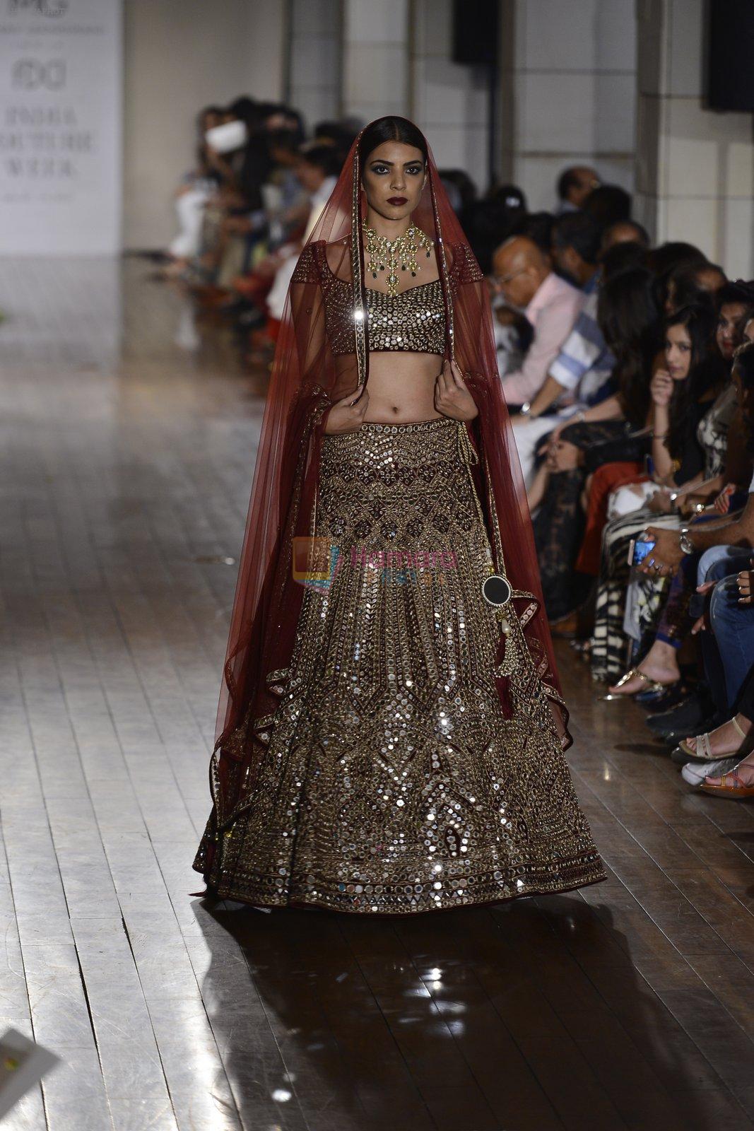 Model walks for Manav Gangwani latest collection Begum-e-Jannat at the FDCI India Couture Week 2016 on 24 July 2016