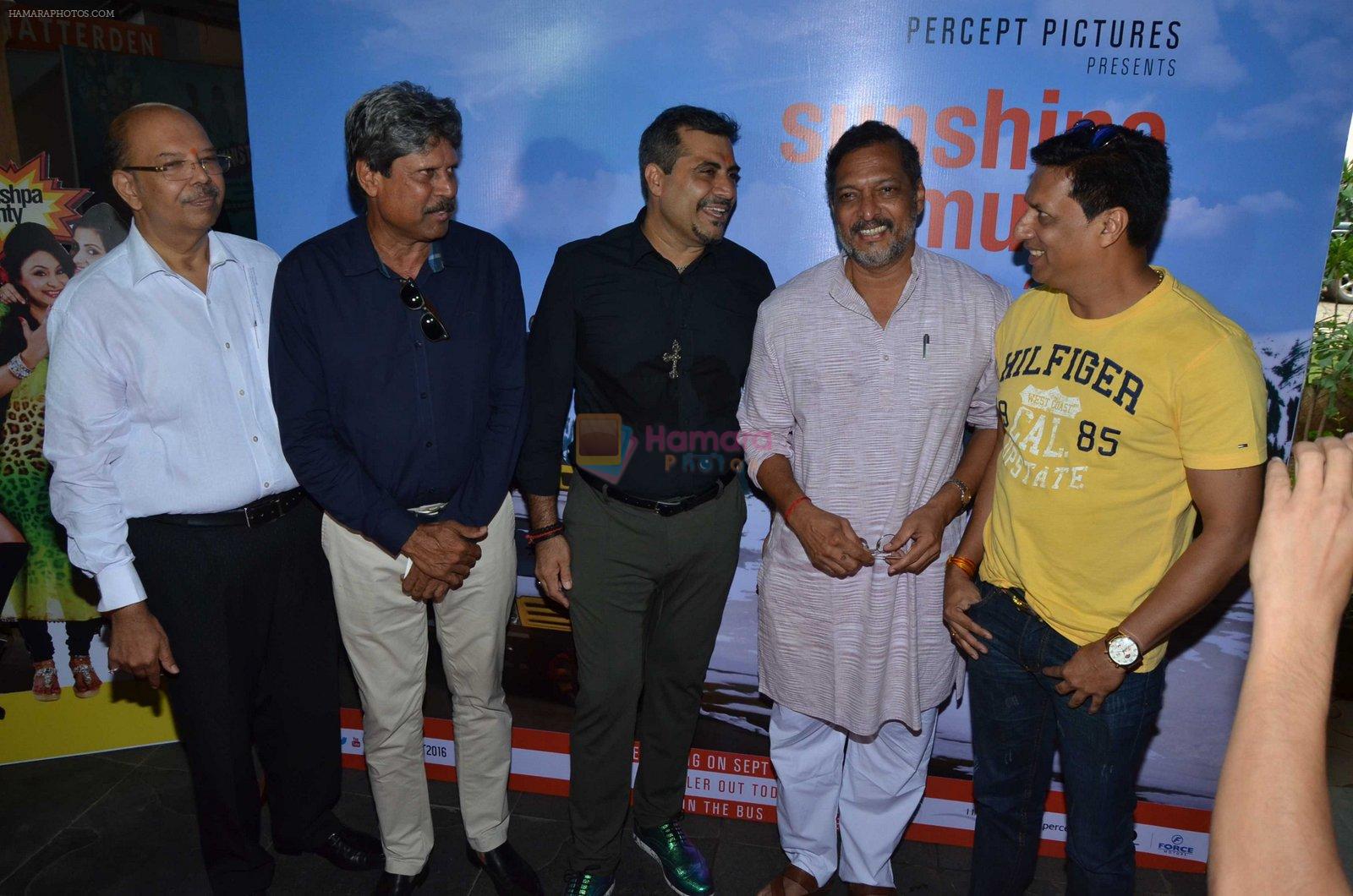 Kapil Dev, Nana Patekar, Shailender Singh, Madhur Bhandarkar at Sunshine Music film meet on 25th July 2016