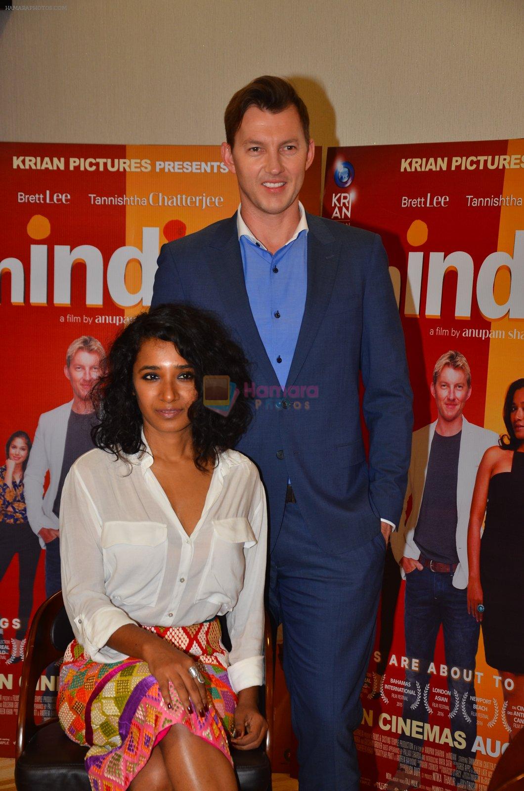 Brett Lee and Tannishtha Chatterjee promote their upcoming film Unindian on 26th July 2016