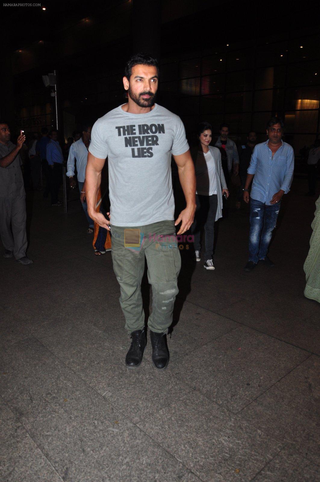 John Abraham snapped at airport on 27th July 2016