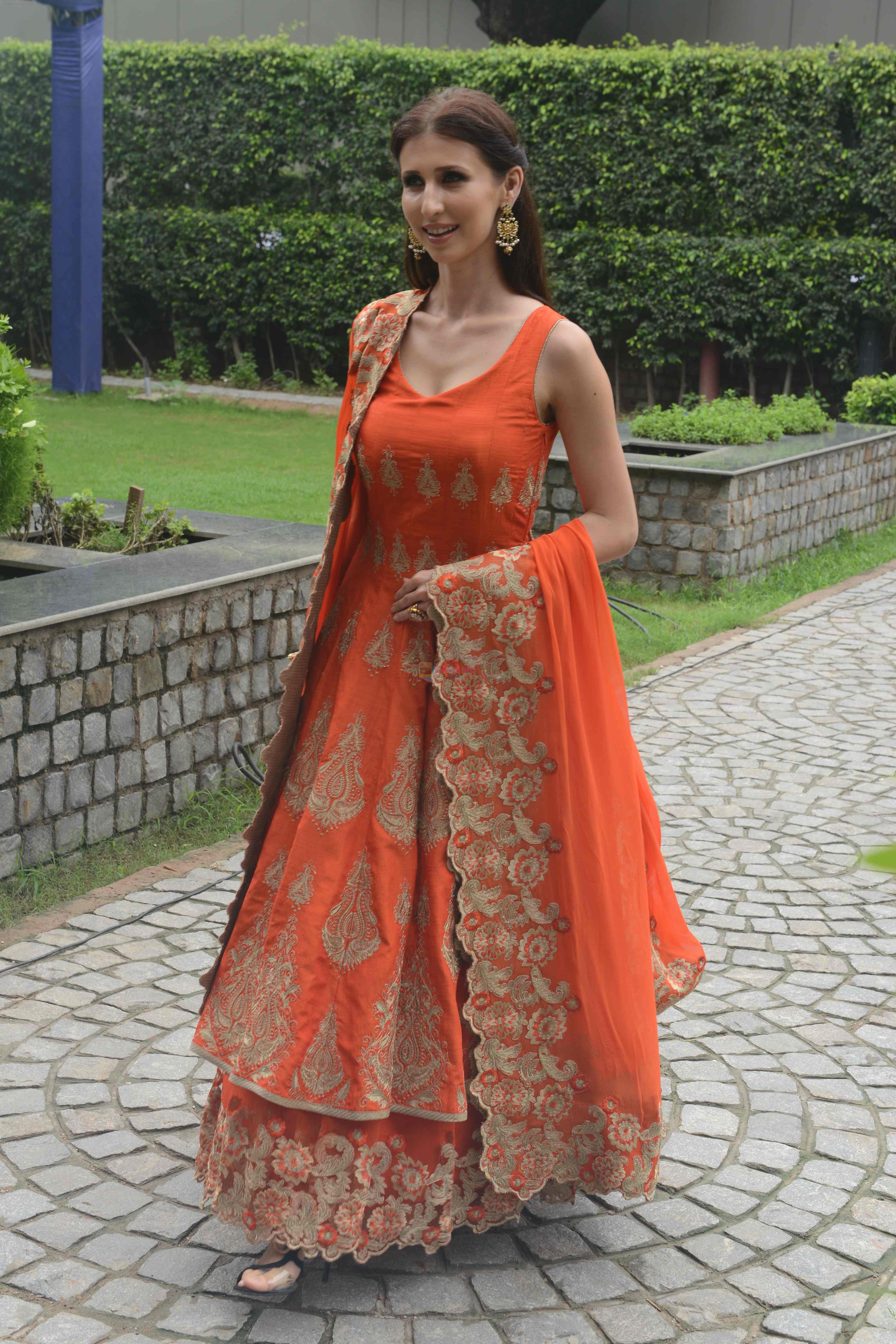 Claudia Ciesla during the Press confrence of Luv Kush biggest Ram Leela at Constitutional Club, Rafi Marg in New Delhi on 31st July 2016