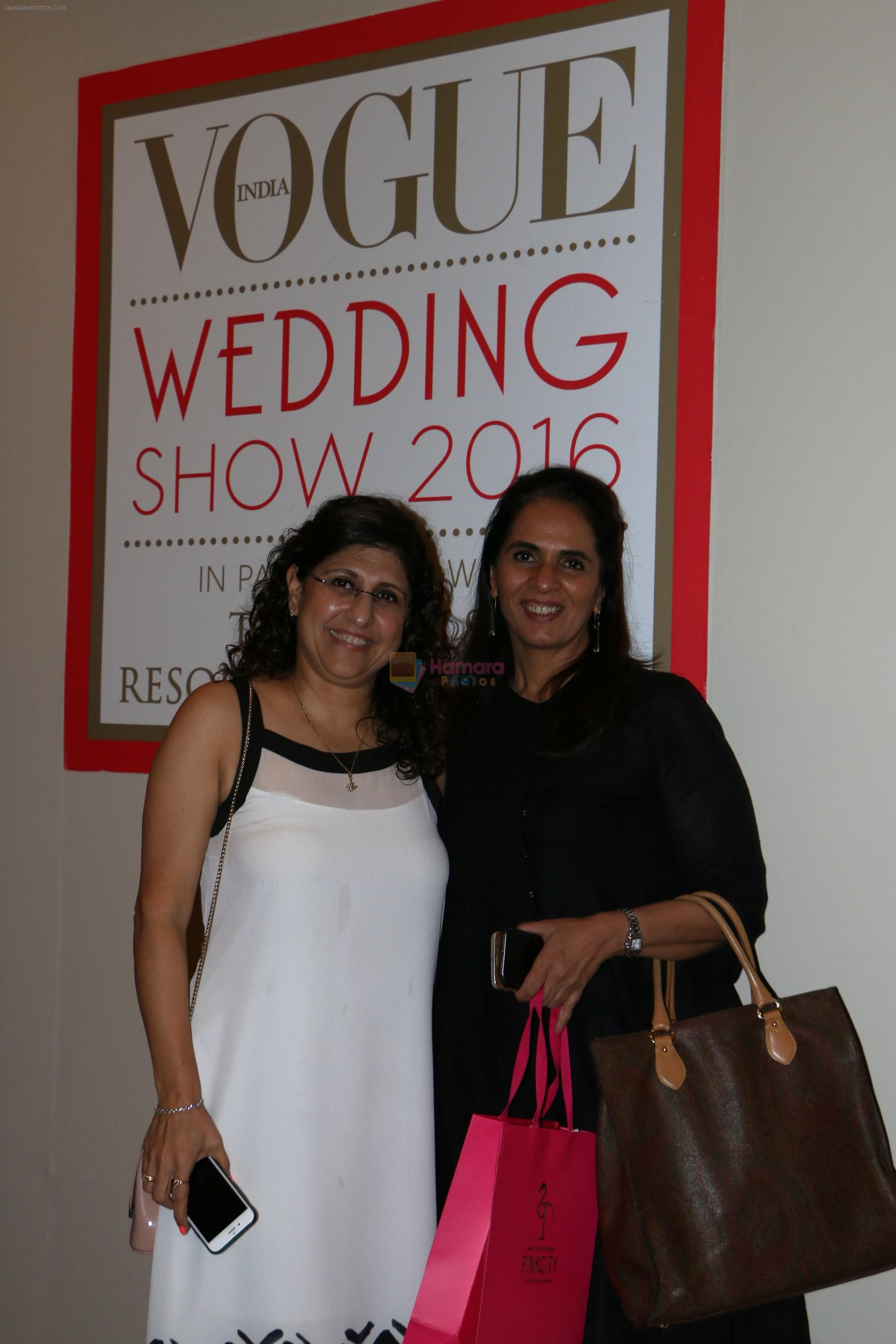 Oona Dhabhar, Marketing Director, Conde Nast India with designer Anita Dongre at Day 3 of Vogue Wedding Show 2016 at Taj Palace, New Delhi