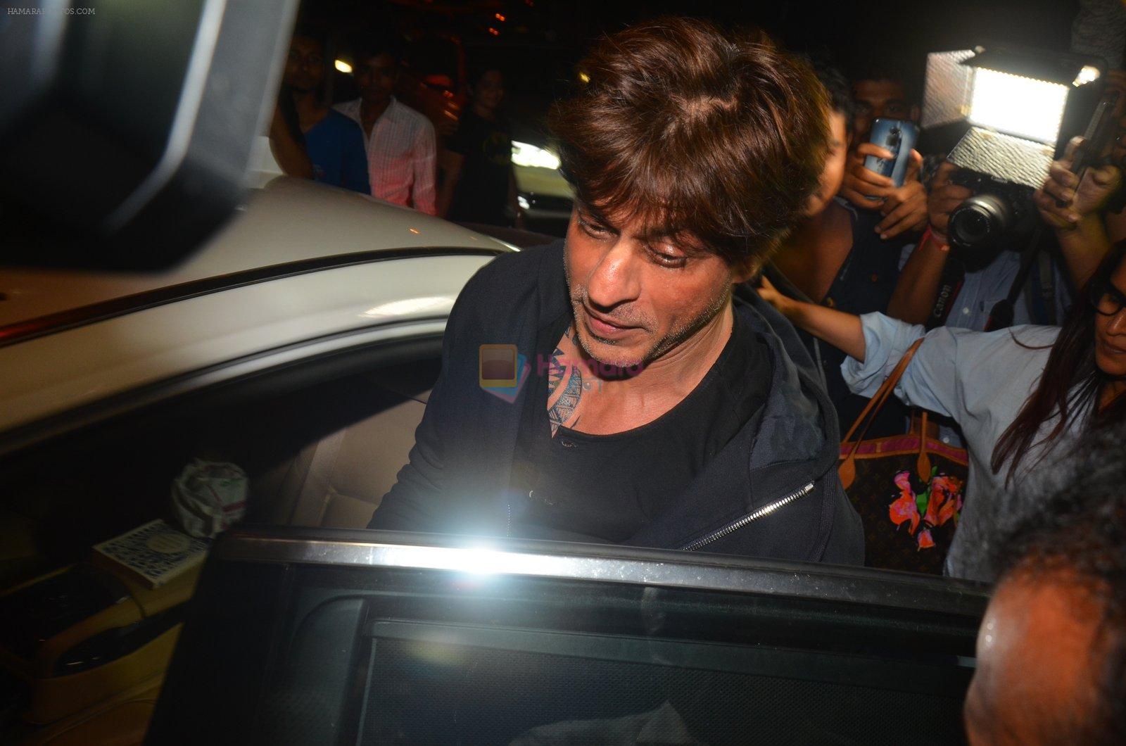 Shahrukh Khan snapped at recording studio with new tattoo on chest on 10th Aug 2016