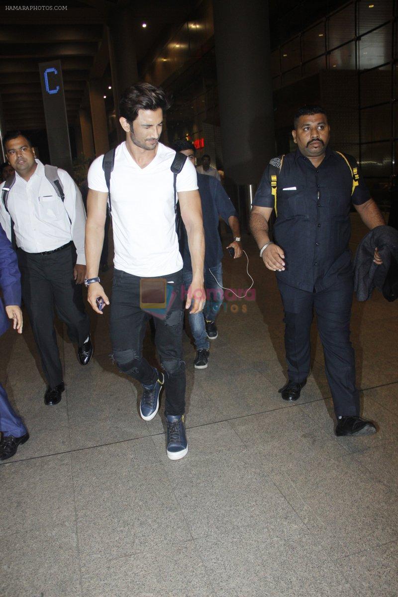 Sushant Singh Rajput snapped at airport on 11th Aug 2016