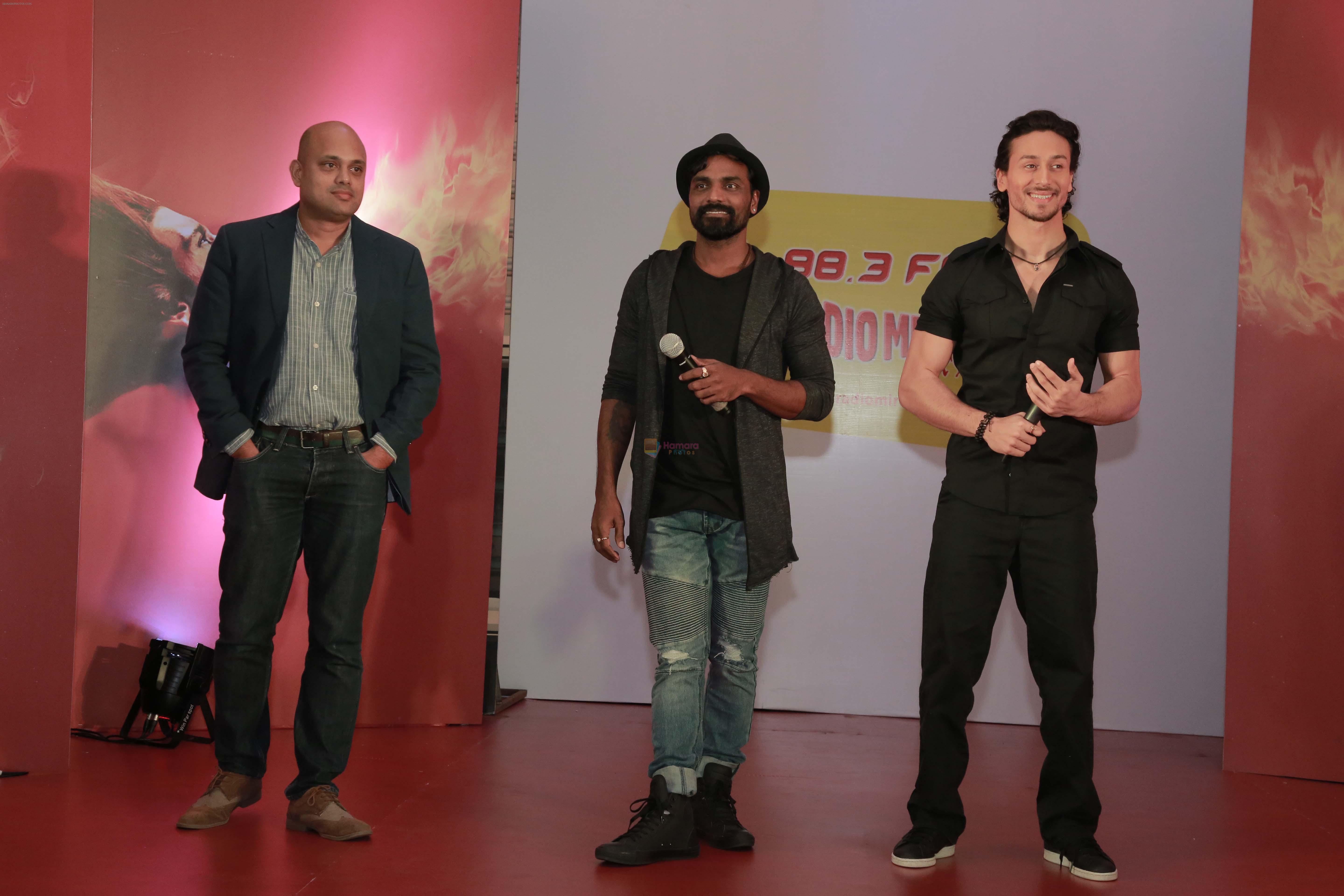 Tiger Shroff, Remo D Souza at the release of Mirchi 98.3 FM launches in Chandigarh on 12th Aug 2016