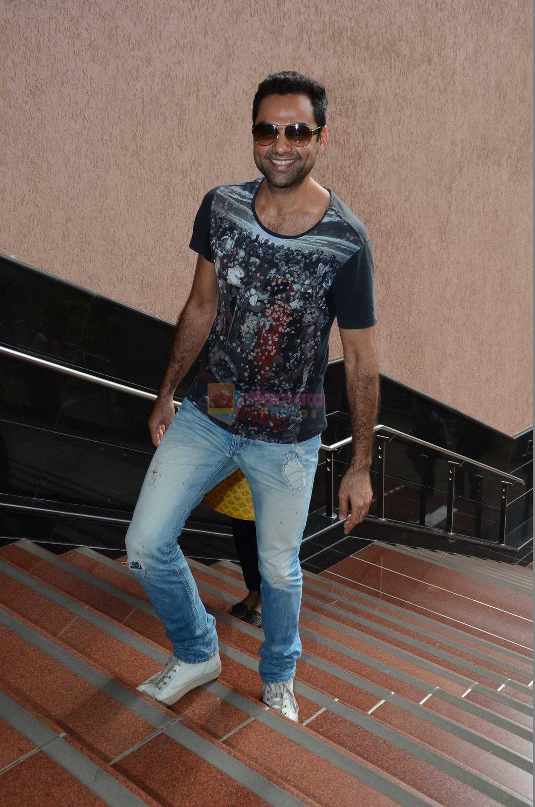 Abhay Deol sanpped at Welingkar college on 12th Aug 2016