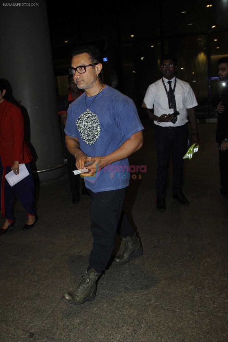 Aamir Khan returns from the USA on 12th Aug 2016