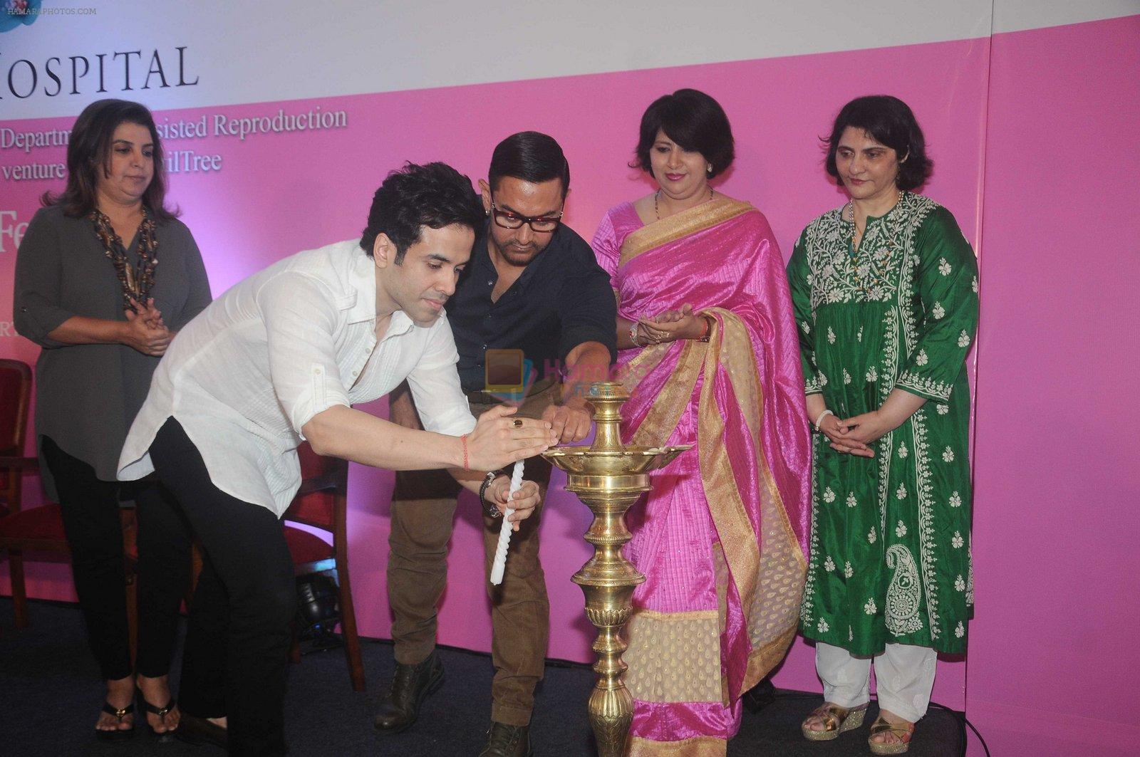 Aamir Khan, Tusshar Kapoor, Farah Khan launches Jaslok Fertility Tree on 15th Aug 2016