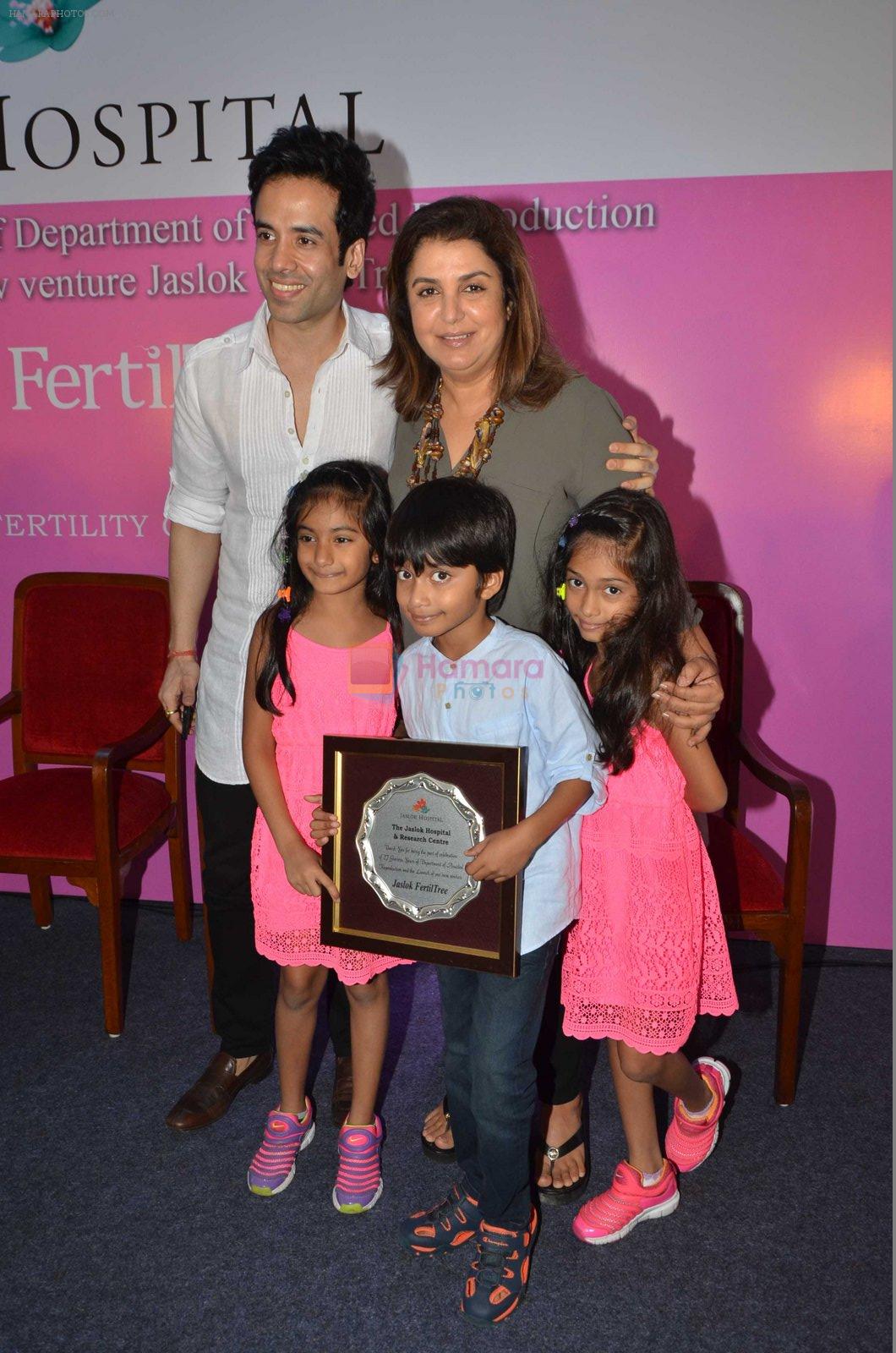 Tusshar Kapoor, Farah Khan launches Jaslok Fertility Tree on 15th Aug 2016