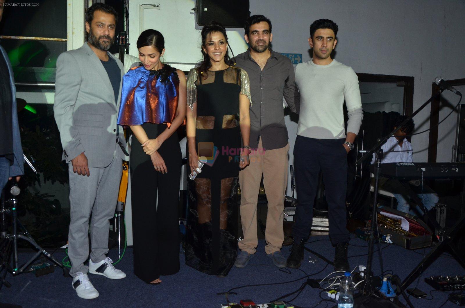 Abhishek Kapoor,Malaika Arora Khan, Zaheer Khan, Manasi Scott, Amit Sadh at Manasi Scott album launch in Mumbai on 16th Aug 2016