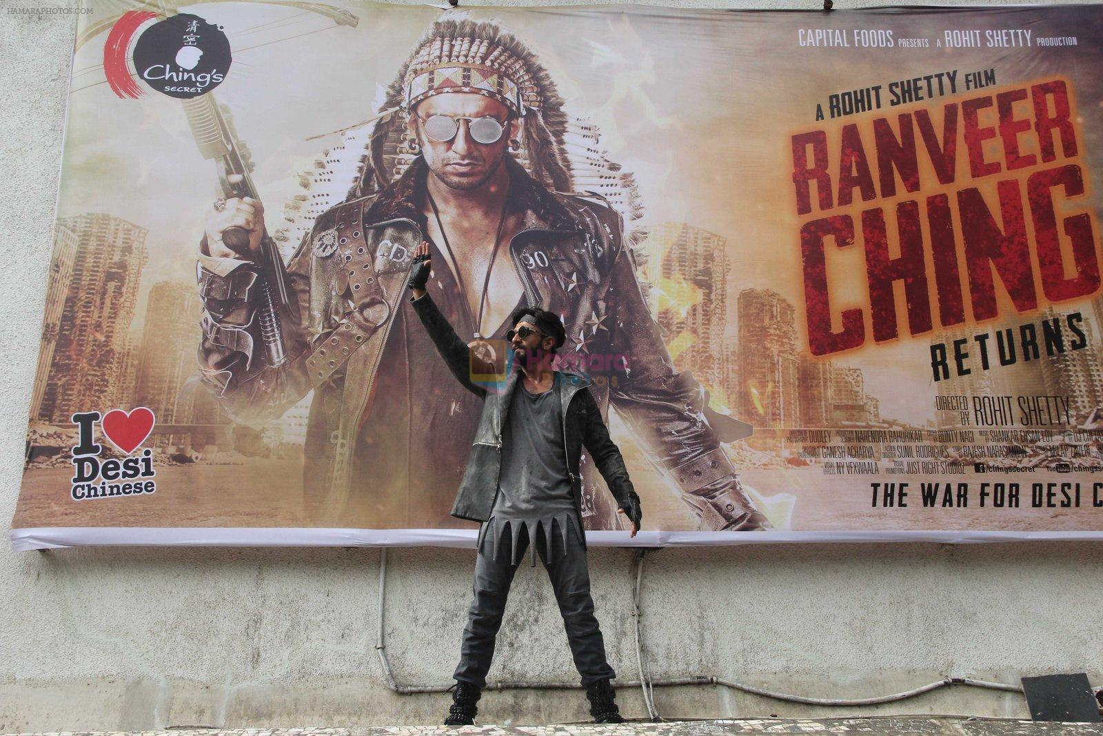 Ranveer Singh promote Ranveer Ching Returns on 19th Aug 2016