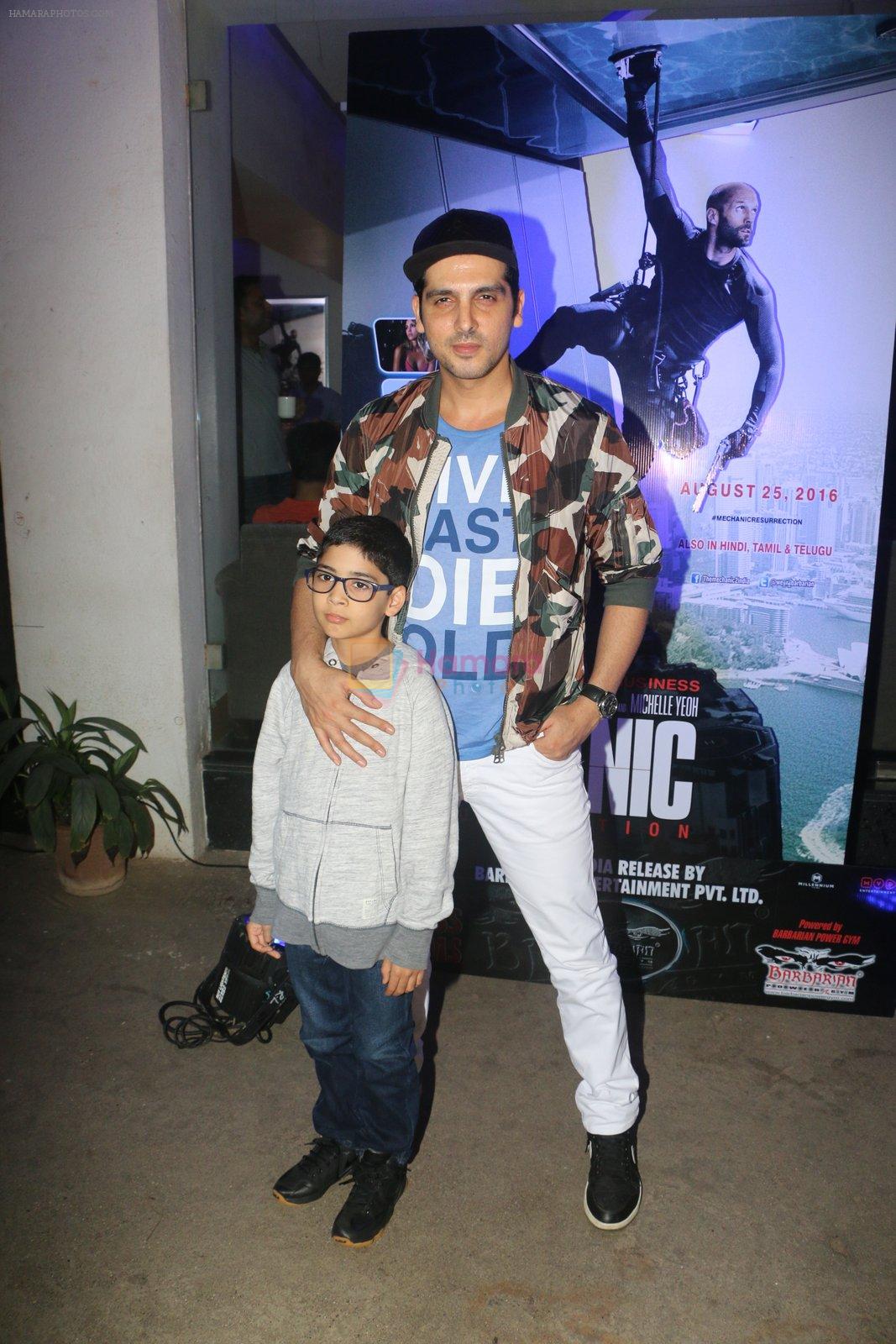 Zayed Khan at Mechanic Ressurection screening on 25th Aug 2016
