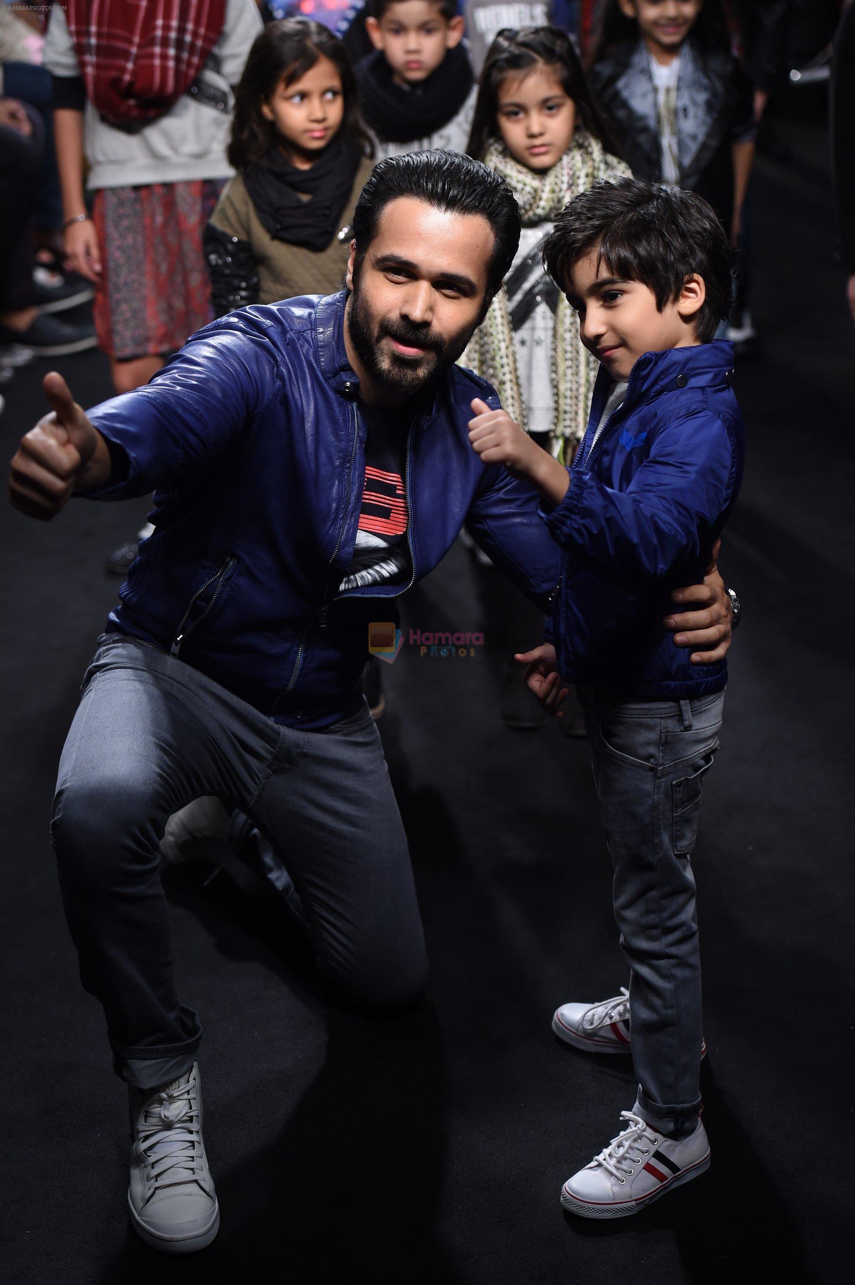 Emraan Hashmi walk the ramp for The Hamleys Show styled by Diesel Show at Lakme Fashion Week 2016 on 28th Aug 2016