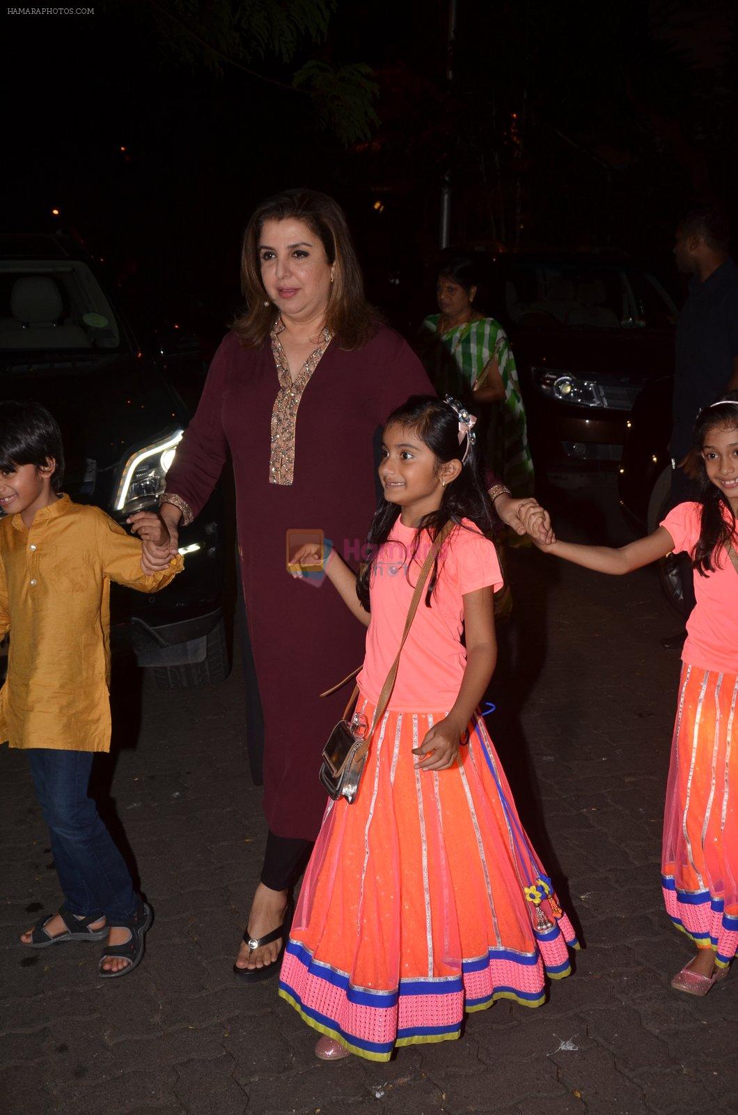 Farah Khan at Anil Kapoor's Ganpati celebration on 5th Sept 2016