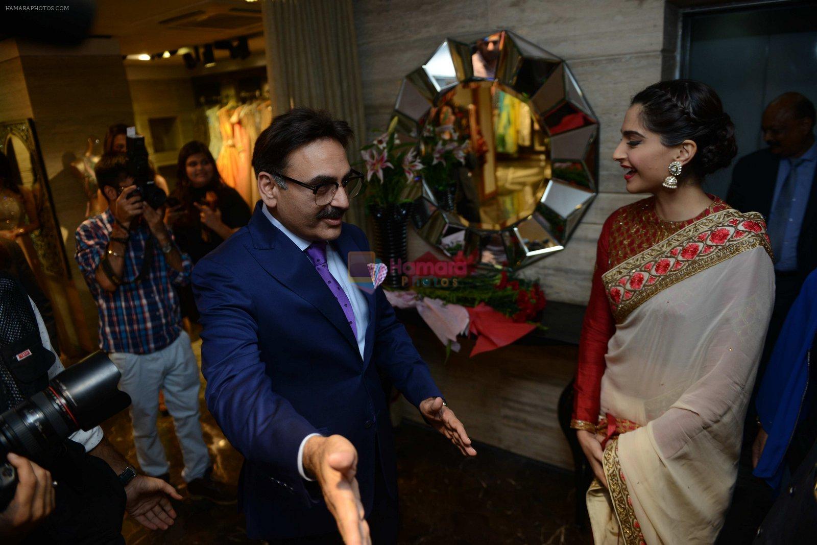 Sonam Kapoor during the launch of the first Indian Bridal Fashion Week Wedding Store, in New Delhi on 9th Sept 2016