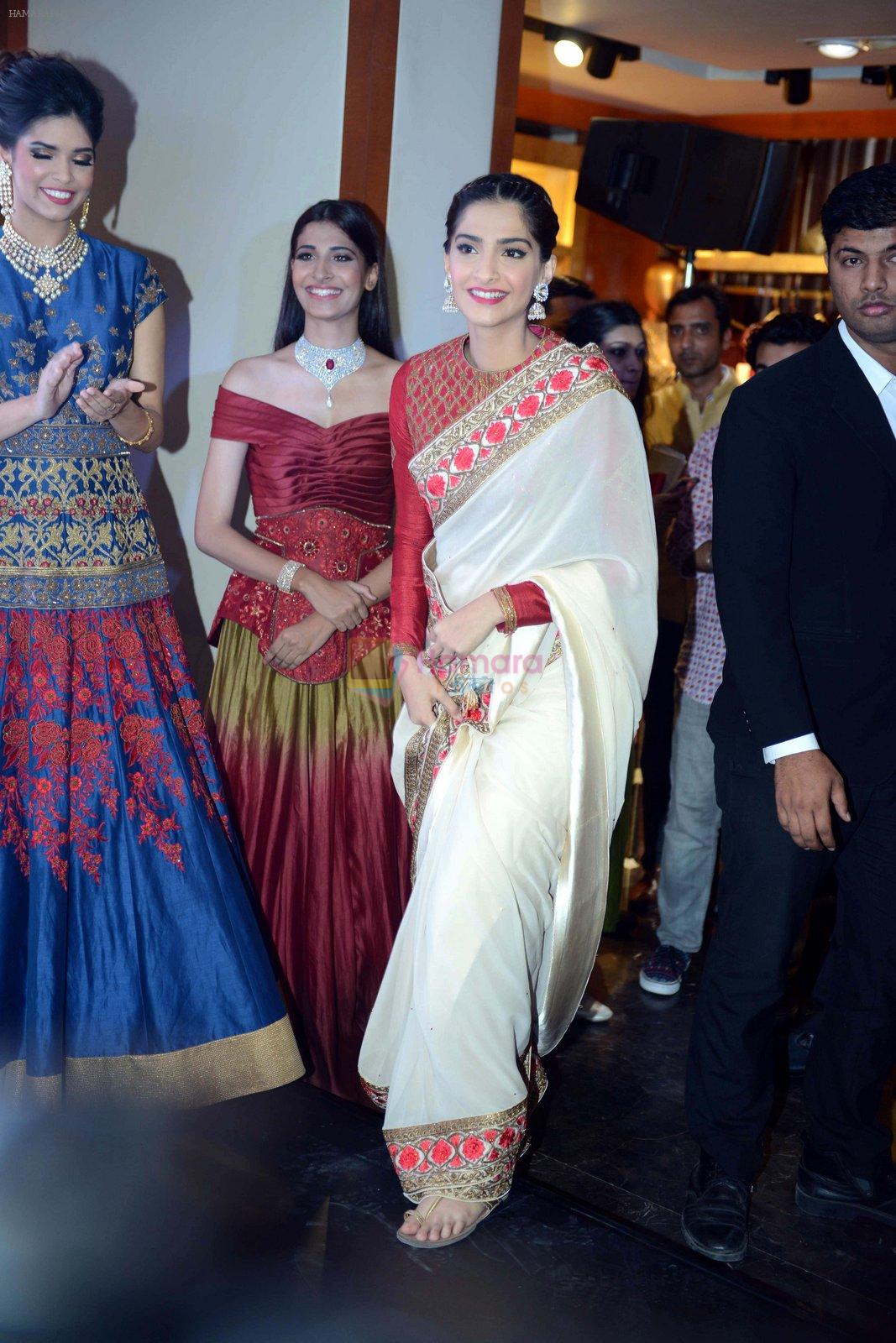 Sonam Kapoor during the launch of the first Indian Bridal Fashion Week Wedding Store, in New Delhi on 9th Sept 2016