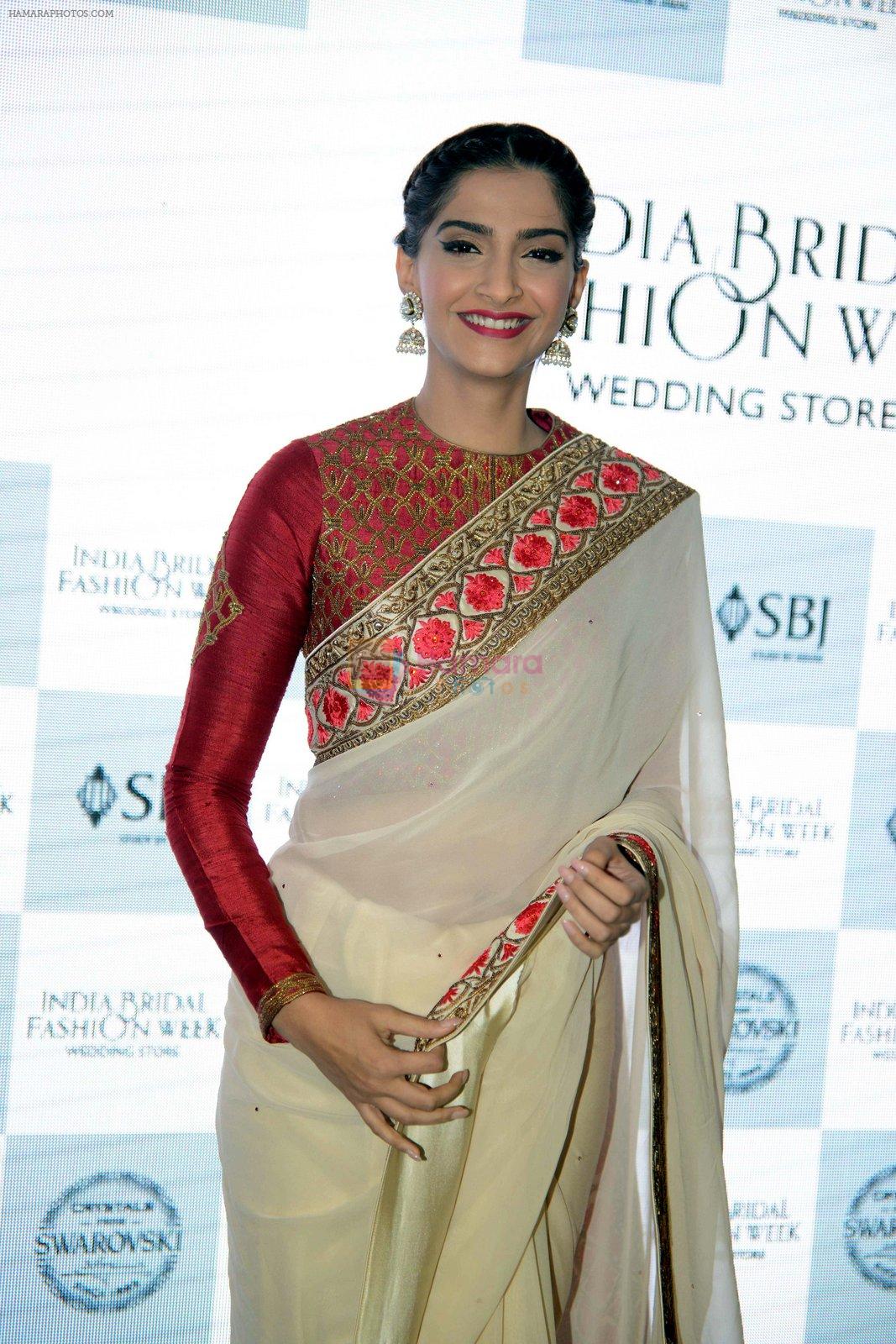 Sonam Kapoor during the launch of the first Indian Bridal Fashion Week Wedding Store, in New Delhi on 9th Sept 2016