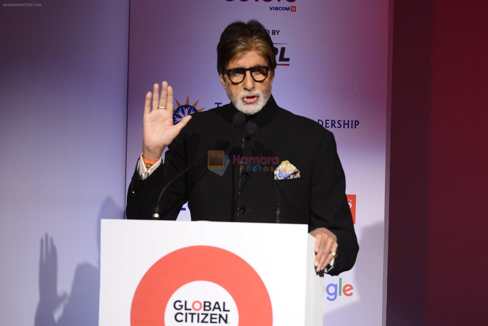 Amitabh Bachchan at the launch of Global Citizen India on 11th Sept 2016