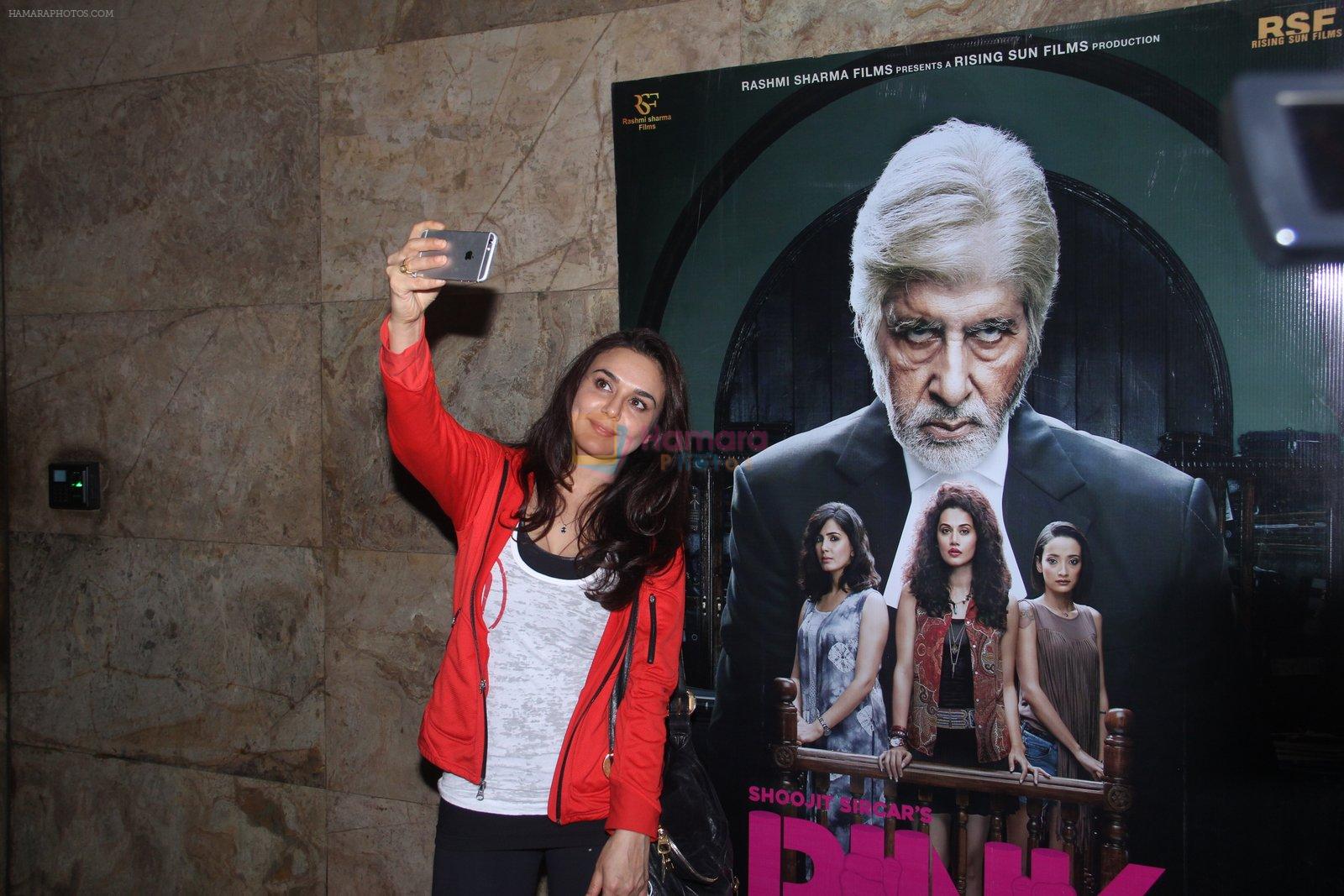 Preity Zinta at Pink Screening in Lightbox on 12th Sept 2016