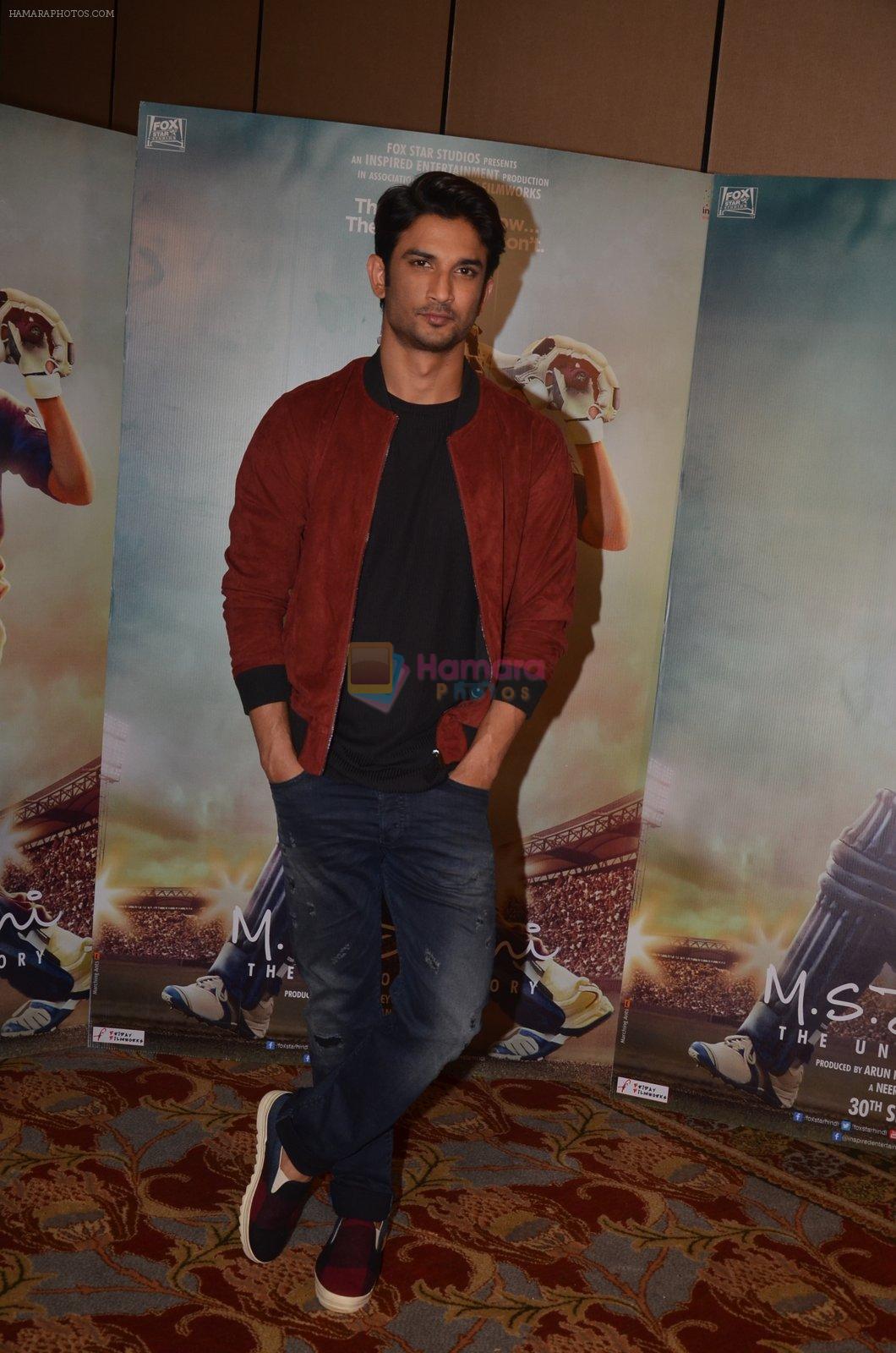 Sushant Singh Rajput snapped at the promotion of M S Dhoni movie on 12th Sept 2016