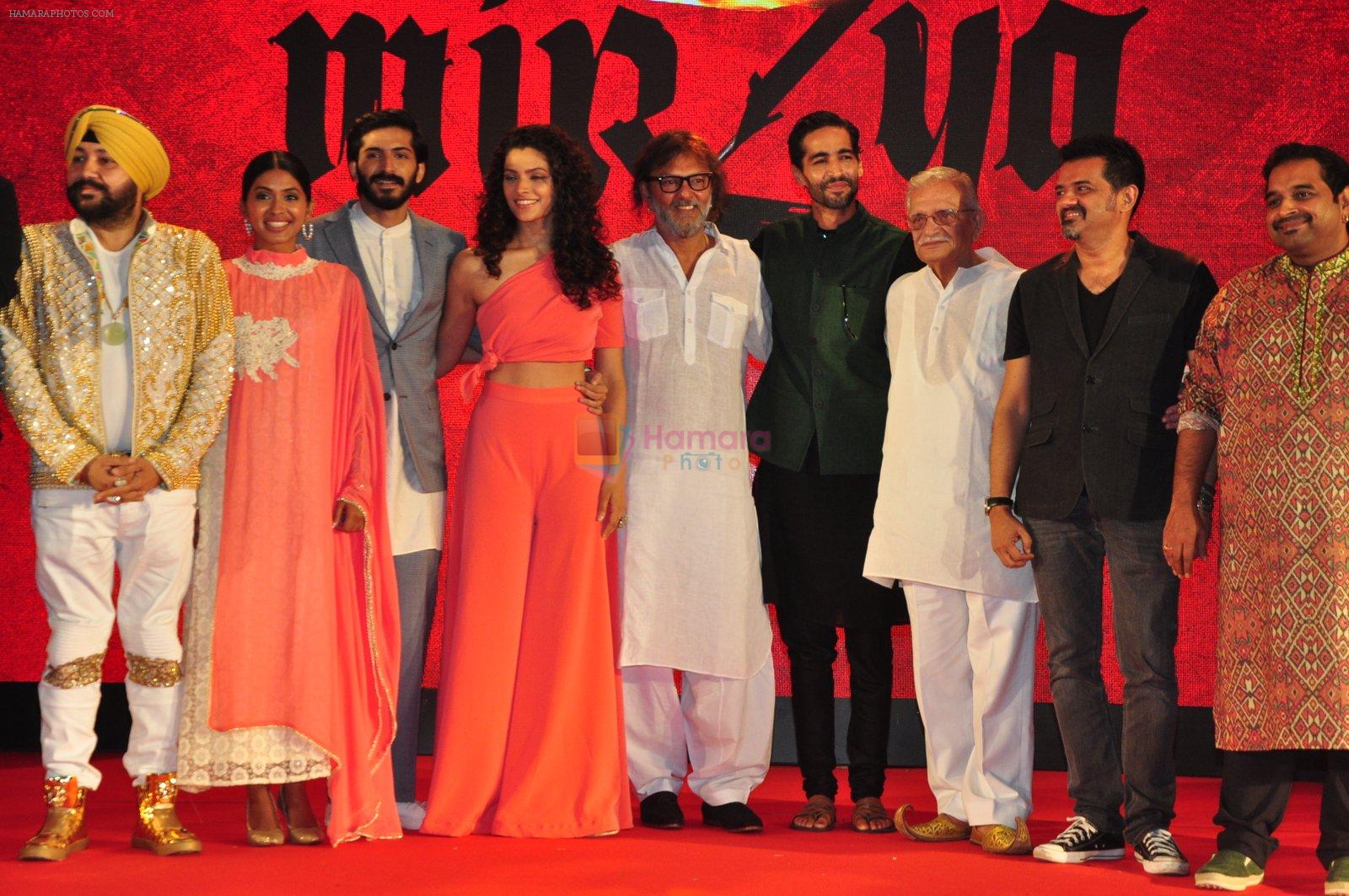 Harshvardhan Kapoor, Saiyami Kher, Rakeysh Omprakash Mehra at the Audio release of Mirzya on 13th Sept 2016