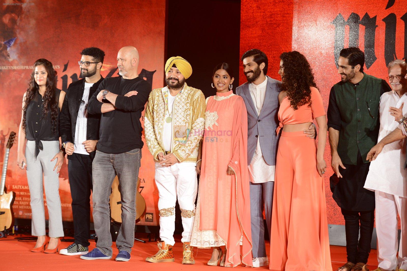 Harshvardhan Kapoor, Saiyami Kher, Rakeysh Omprakash Mehra at the Audio release of Mirzya on 13th Sept 2016