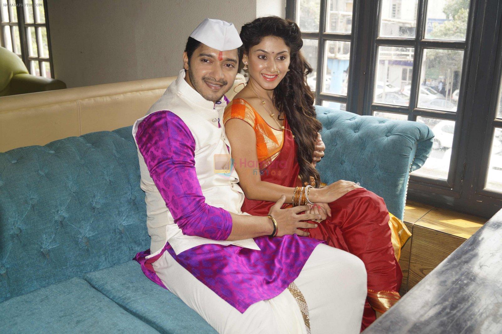 Shreyas Talpade, Manjari Phadnis at Wah Taj promotion in Delhi on 19th Sept 2016