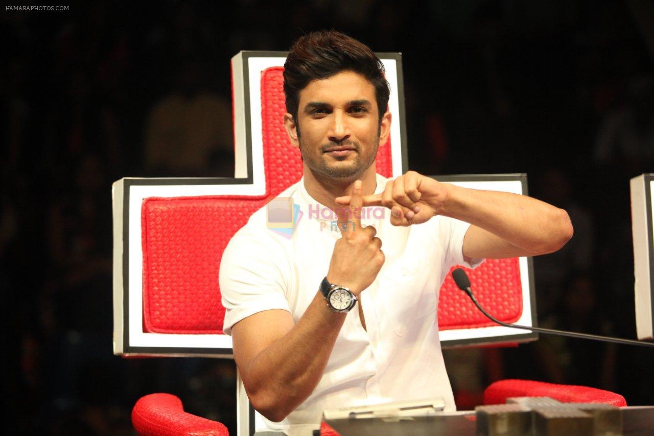 Sushant Singh Rajput on the sets of Dance Plus to promote his upcoming movie MS Dhoni