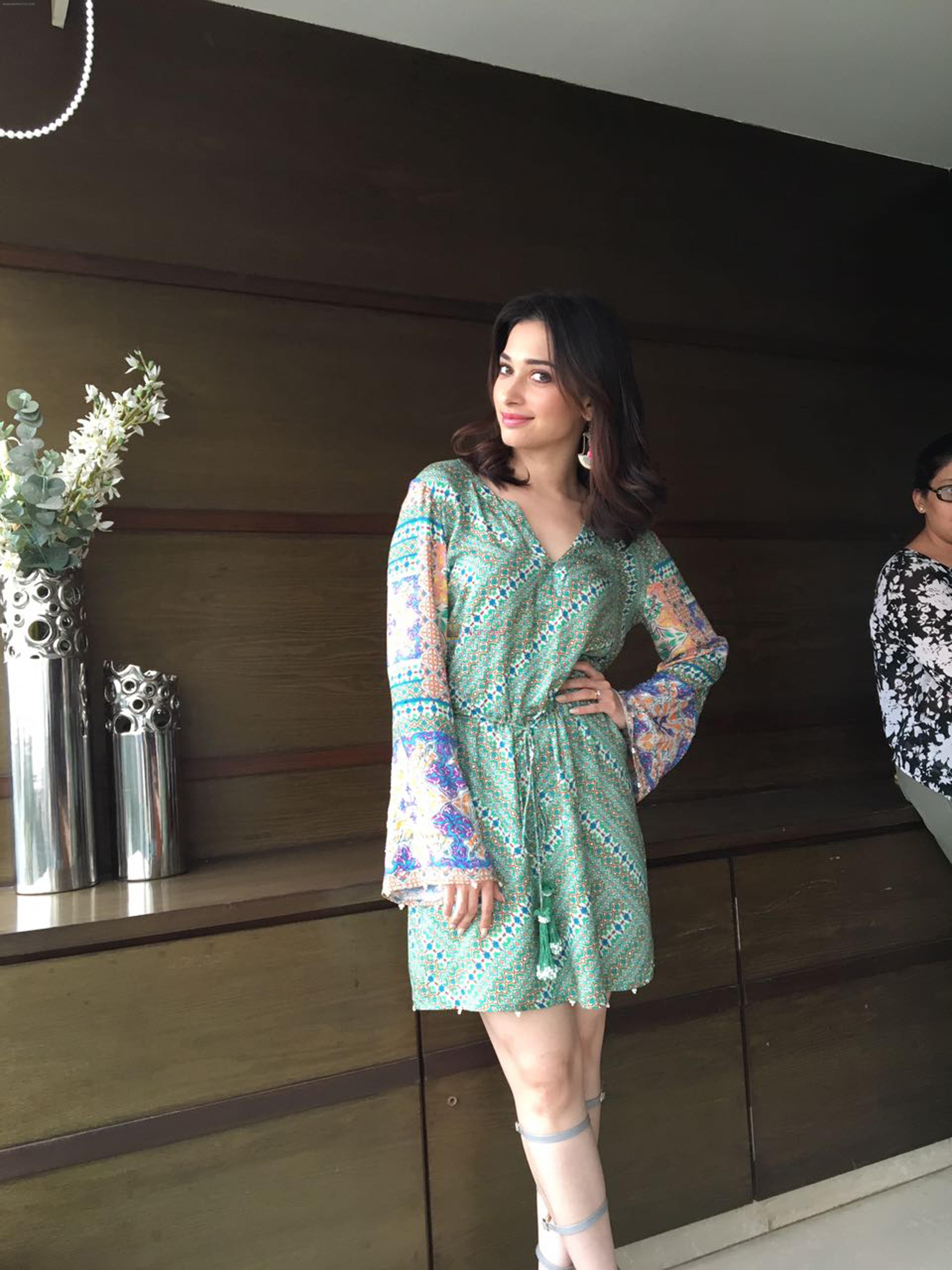 Tamannah Bhatia looking ravishing during the promotions of of her upcoming film Tutak Tutak Tutiya