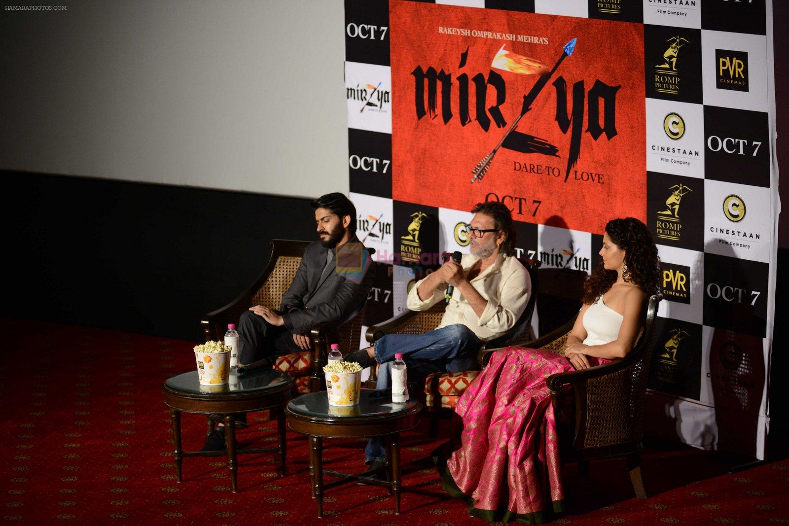 Harshvardhan Kapoor, Saiyami Kher, Rakesh Mehra at Mirzya press conference in delhi on n26th Sept 2016