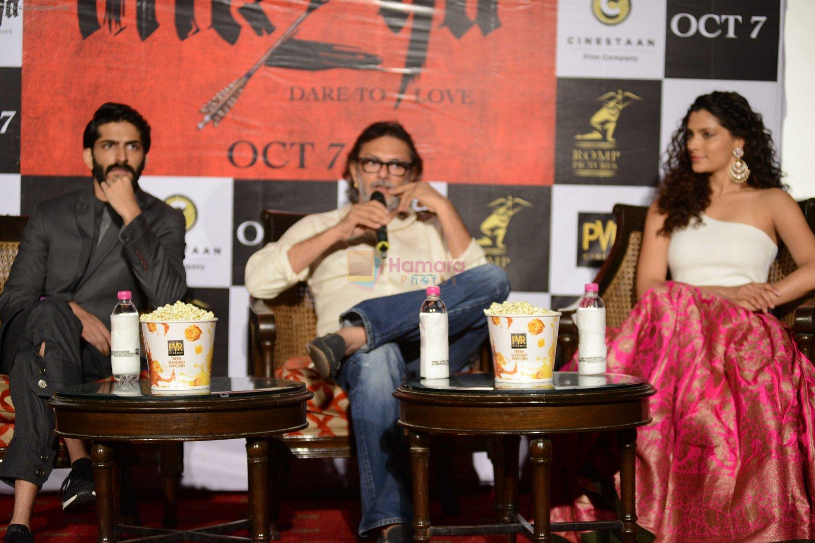 Harshvardhan Kapoor, Saiyami Kher, Rakesh Mehra at Mirzya press conference in delhi on n26th Sept 2016