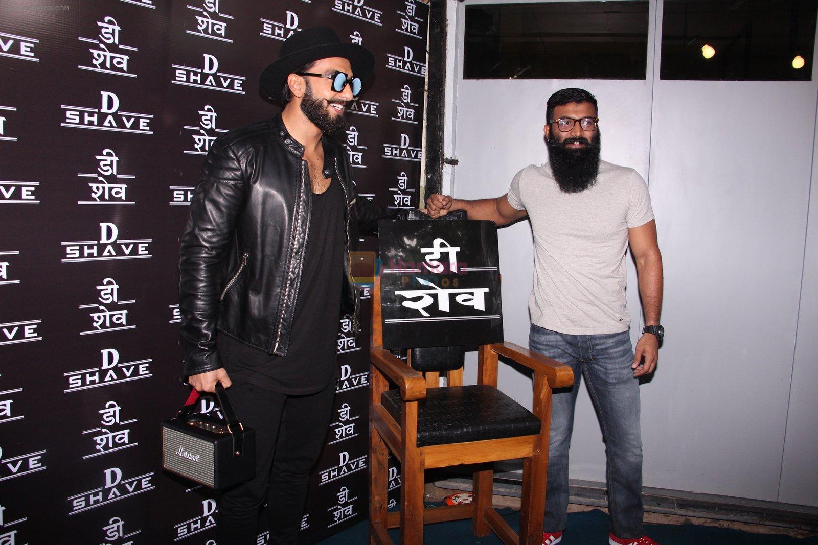 Ranveer Singh inaugurates D Shave salon by his personal hair stylist on 27th Sept 2016