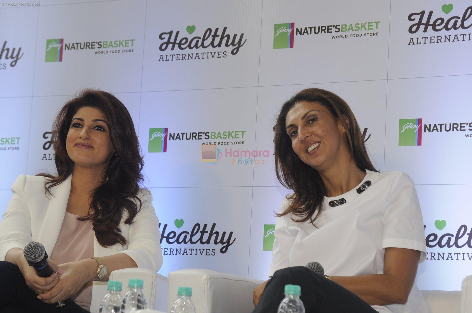 Twinkle Khanna during the launch of Godrej Nature's Basket Healthy Alternatives products in Mumbai on 27th Sept 2016