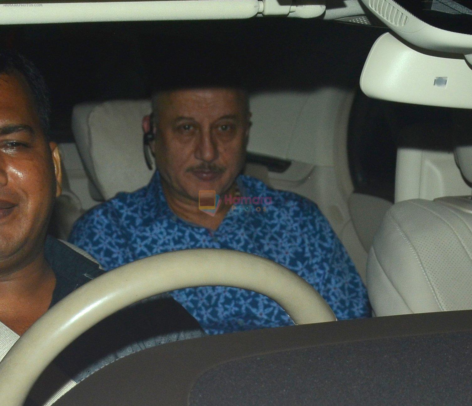 Anupam Kher snapped at a screening on 28th Sept 2016