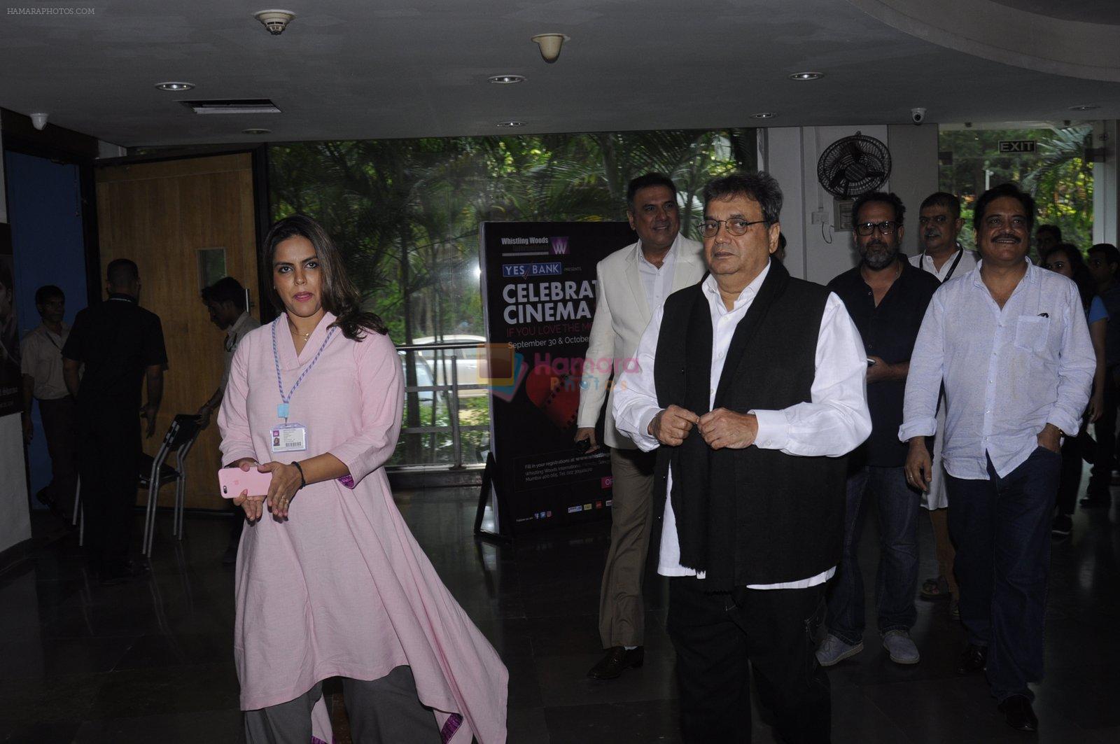 Subhash GHai at whistling woods on 29th Sept 2016