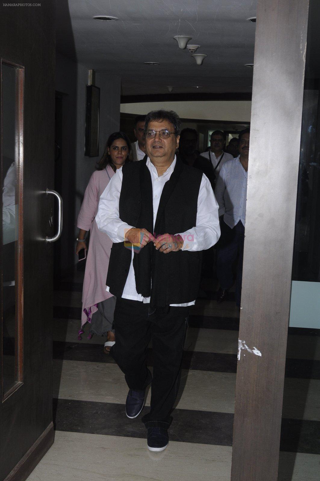 Subhash GHai at whistling woods on 29th Sept 2016
