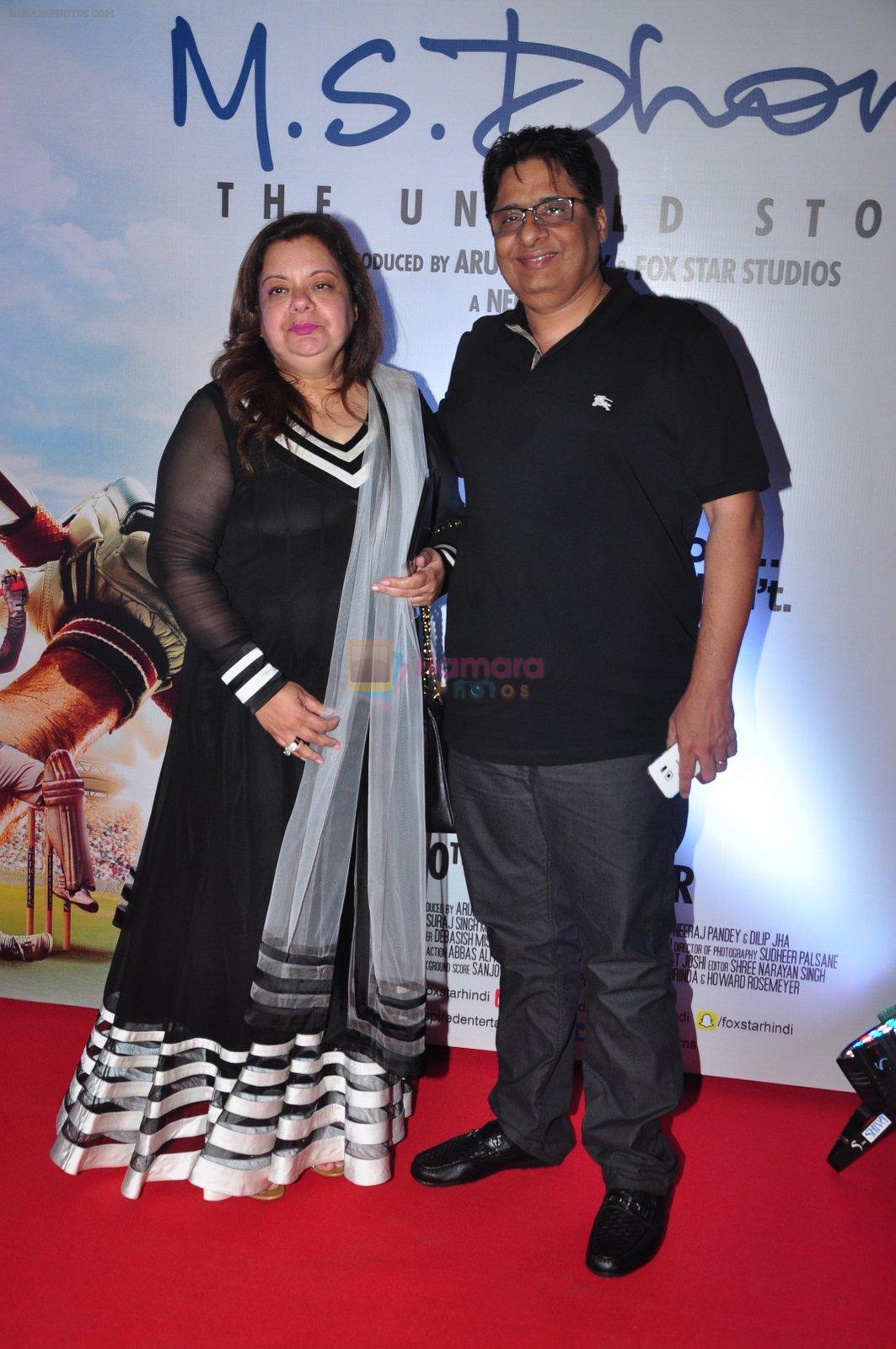 Vashu Bhagnani at MS Dhoni premiere in Mumbai on 29th Sept 2016