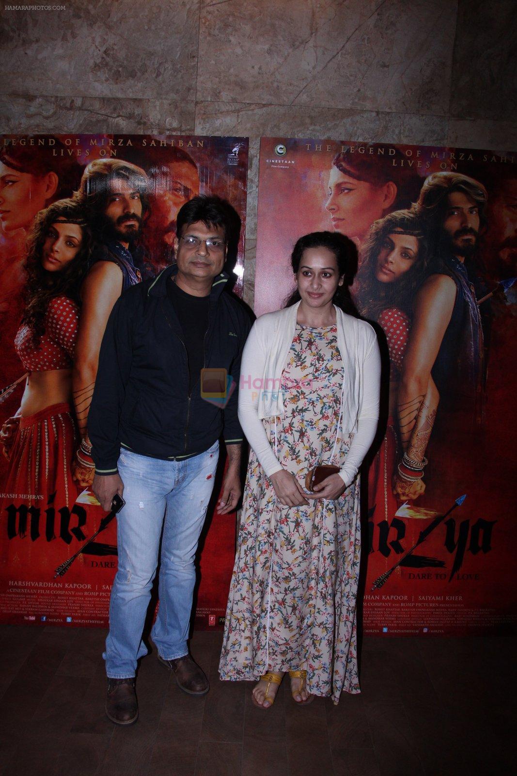 at the screening of Mirzya on 1st Oct 2016