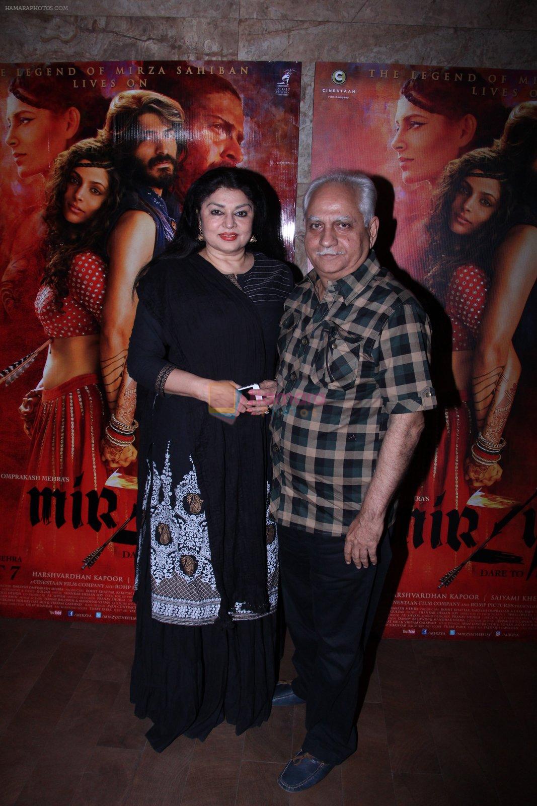 Ramesh Sippy, Kiran Sippy at the screening of Mirzya on 1st Oct 2016