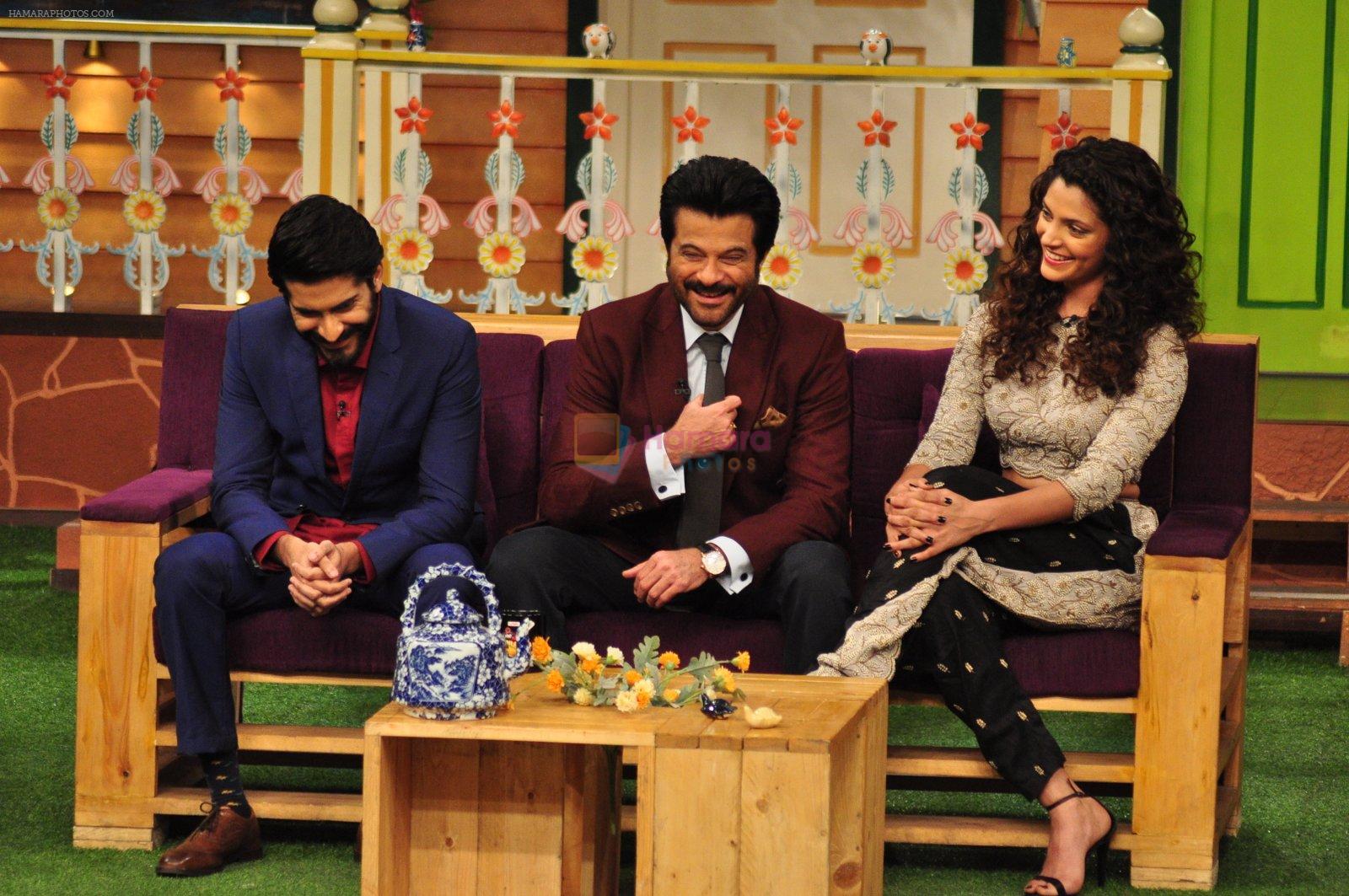 Harshvardhan Kapoor, Saiyami Kher, Anil Kapoor promotes Mirzya on the sets of The Kapil Sharma Show on 30th Sept 2016