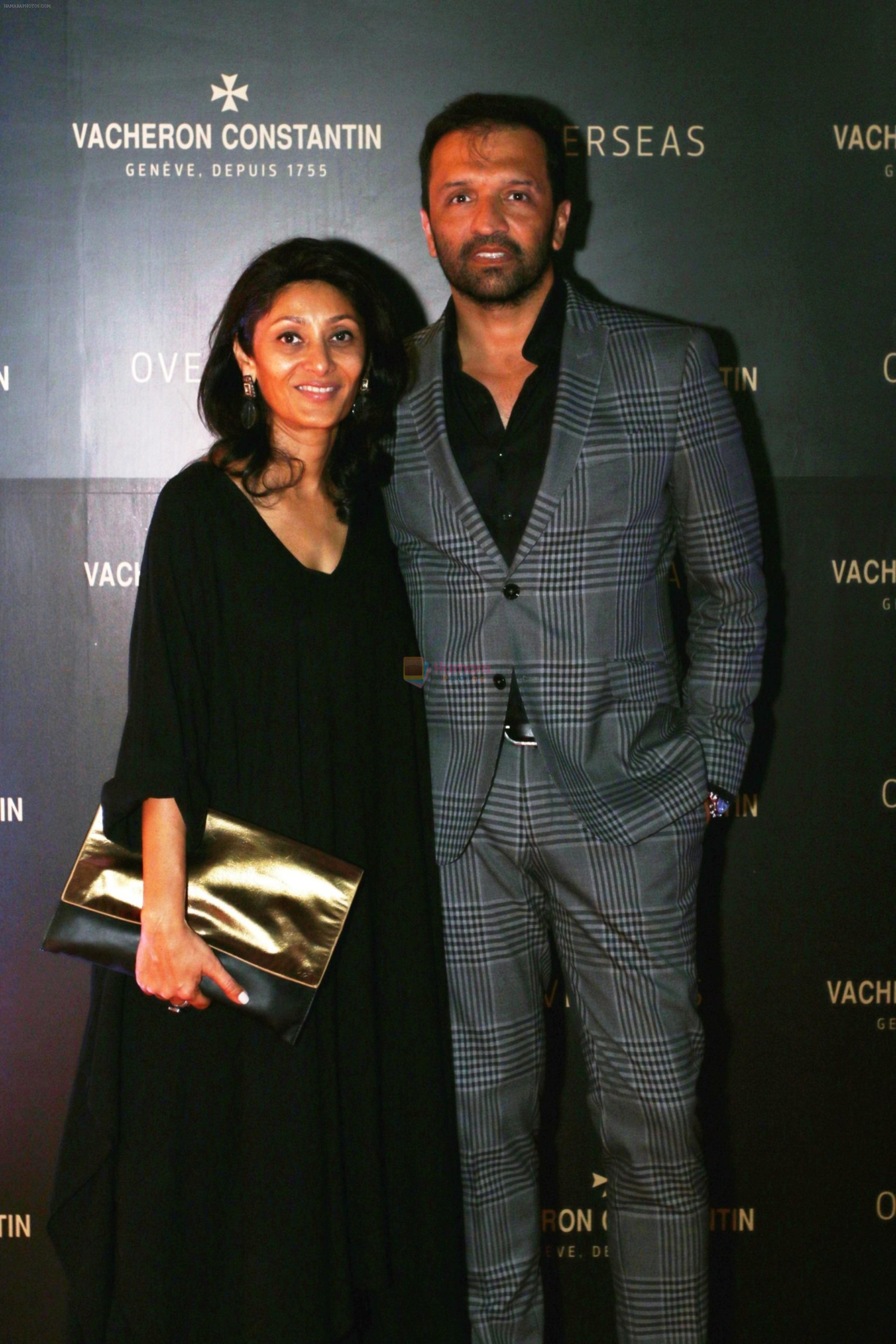 Atul Kasbekar with wife Vandana at Vacheron Constantin's Overseas Collection Launch in Mumbai