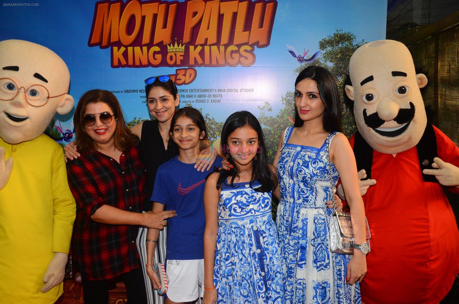 Farah Khan, Anu Dewan at Motu Patlu screening in Mumbai on 9th Oct 2016